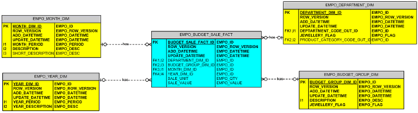 e/r star schema