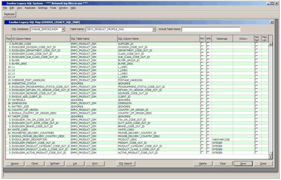 exodus revelation etl data mapping tool